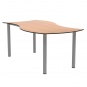 Wellentisch Rechteck, 160x80 (B/T), 72 cm hoch, 